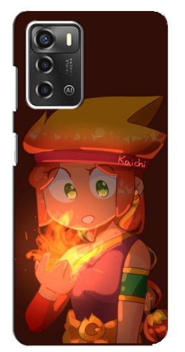 Чехол с печатью "Amber с огнем" для ZTE Blade A52