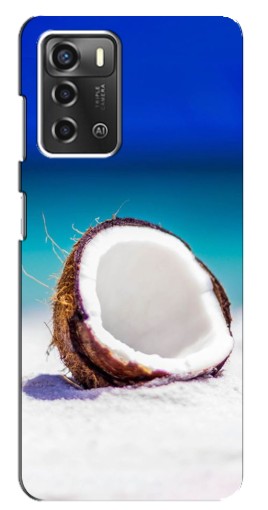 Чехол с принтом "Кокос на пляже" для ZTE Blade A52