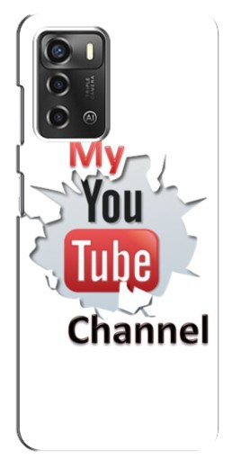 Силиконовый чехол с изображением "My YouTube" для ZTE Blade A52