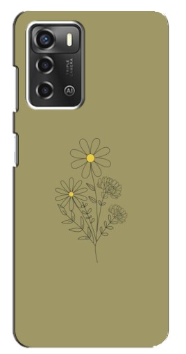 Чехол с картинкой "Рисунок ромашка" для ZTE Blade A52