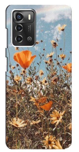 Чехол с картинкой "Желтые цветы" для ZTE Blade A52