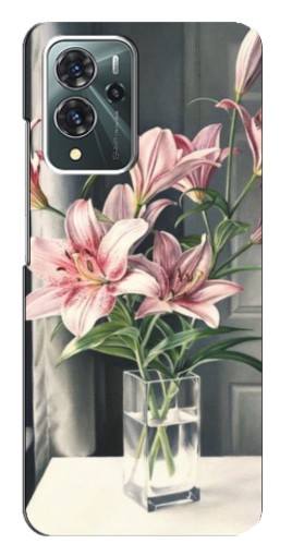 Чехол с принтом "Букет лилии" для ZTE Blade V40 Pro