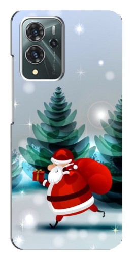 Чехол с картинкой "Дед Мороз с подарком" для ZTE Blade V40 Pro