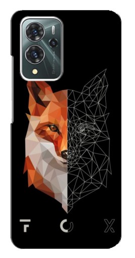Силиконовый чехол с изображением "Fox" для ZTE Blade V40 Pro