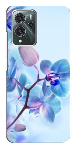 Чехол с принтом "Голубые орхидеи" для ZTE Blade V40 Pro