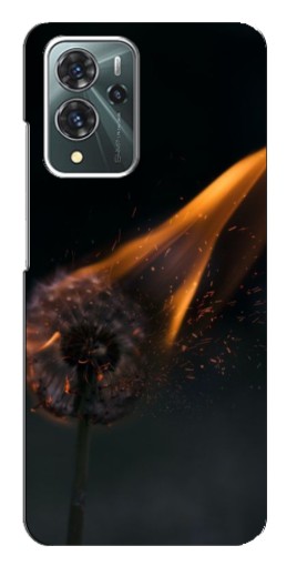 Силиконовый чехол с изображением "Горящий одуванчик" для ZTE Blade V40 Pro