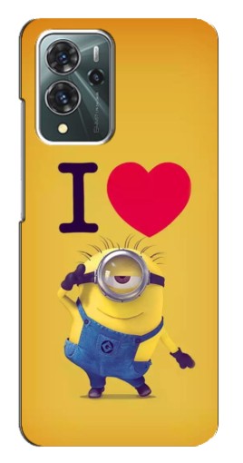 Силиконовый чехол с изображением "I Love Minion" для ZTE Blade V40 Pro