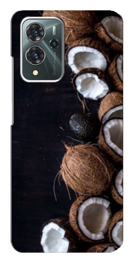 Чехол с принтом "Кокосы на черном" для ZTE Blade V40 Pro