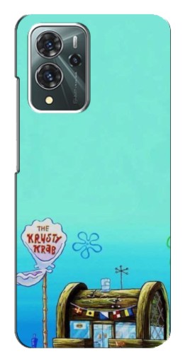 Чехол с картинкой "Krusty Krab" для ZTE Blade V40 Pro
