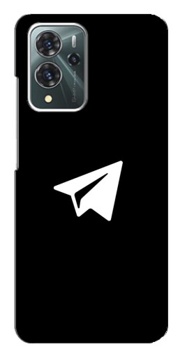 Чехол с картинкой "Лого Телеграм" для ZTE Blade V40 Pro