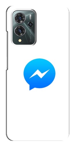 Силиконовый чехол с изображением "messenger logo" для ZTE Blade V40 Pro