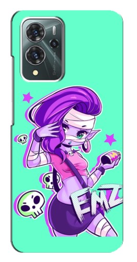 Чехол с печатью "Милая Emz" для ZTE Blade V40 Pro