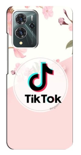 Силиконовый чехол с изображением "Нежный принт" для ZTE Blade V40 Pro