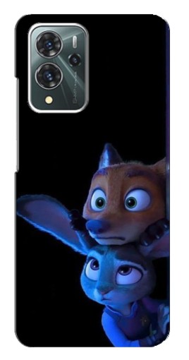 Силиконовый чехол с изображением "Ник и Джуди" для ZTE Blade V40 Pro