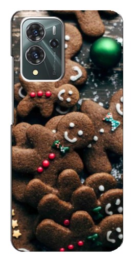 Силиконовый чехол с изображением "Новогодние человечки" для ZTE Blade V40 Pro