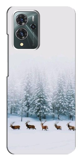 Чехол с картинкой "Олени в лесу" для ZTE Blade V40 Pro