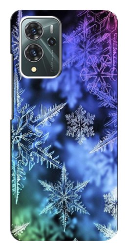 Чехол с печатью "Разноцветные снежинки" для ZTE Blade V40 Pro