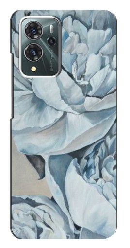 Чехол с печатью "Рисунок пионы" для ZTE Blade V40 Pro