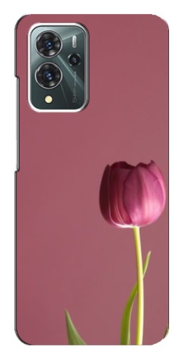 Чехол с принтом "Розовый тюльпан" для ZTE Blade V40 Pro