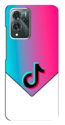 Силиконовый чехол с изображением "Tiktok Logo" для ZTE Blade V40 Pro