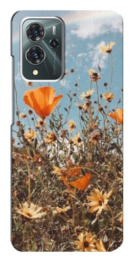 Чехол с печатью "Желтые цветы" для ZTE Blade V40 Pro