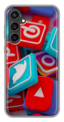Чехол с принтом "3Д эффект" для Samsung Galaxy S23 FE