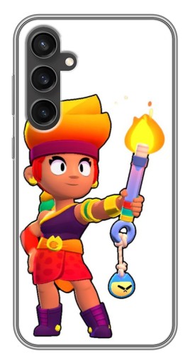 Силиконовый чехол с изображением "Amber Бравл старс" для Samsung Galaxy S23 FE