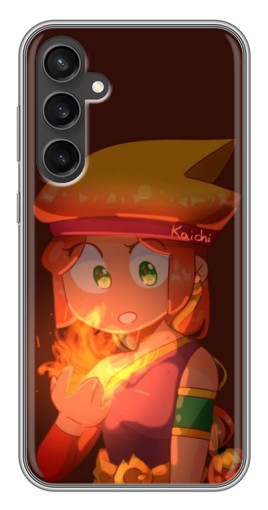 Чехол с печатью "Amber с огнем" для Samsung Galaxy S23 FE
