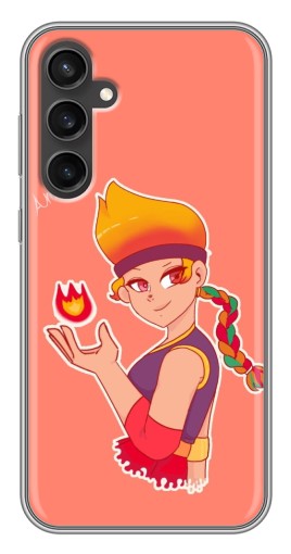 Чехол с печатью "Amber с огоньком" для Samsung Galaxy S23 FE