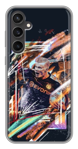 Силиконовый чехол с изображением "АРТ Haaland" для Samsung Galaxy S23 FE