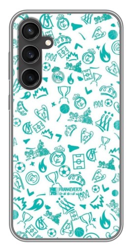 Чехол с картинкой "Атрибутика Real Madrid" для Samsung Galaxy S23 FE