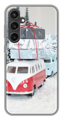 Чехол с печатью "Автобус с подарками" для Samsung Galaxy S23 FE