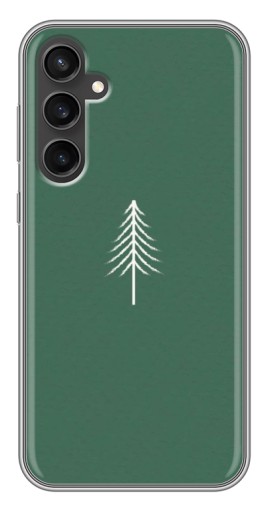 Силиконовый чехол с изображением "Белая елка" для Samsung Galaxy S23 FE