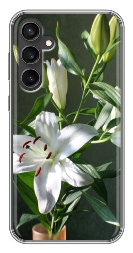 Чехол с принтом "Белые лилии" для Samsung Galaxy S23 FE