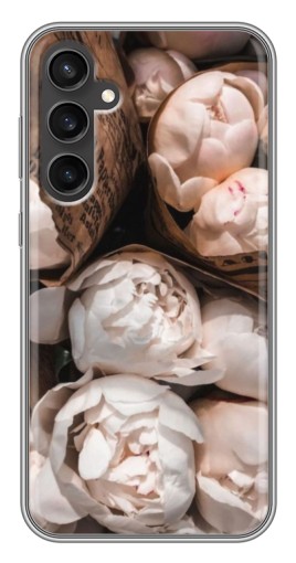 Чехол с картинкой "Букет пионов" для Samsung Galaxy S23 FE