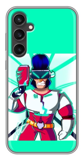 Чехол с картинкой "Булл в очках" для Samsung Galaxy S23 FE