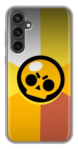 Чехол с картинкой "Череп Бравл Старс" для Samsung Galaxy S23 FE