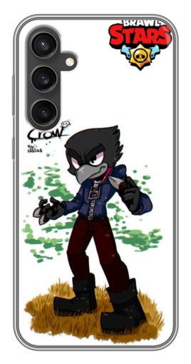 Силиконовый чехол с изображением "Crow" для Samsung Galaxy S23 FE