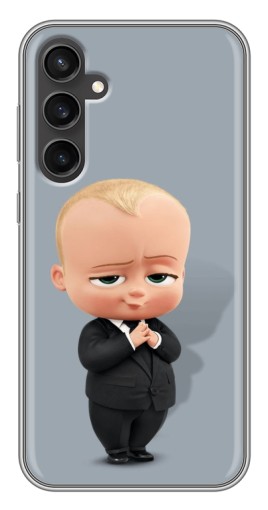 Силиконовый чехол с изображением "Деловой ребенок" для Samsung Galaxy S23 FE