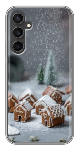 Силиконовый чехол с изображением "Домики из пряников" для Samsung Galaxy S23 FE