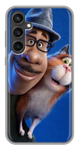 Чехол с печатью "Джо и кот" для Samsung Galaxy S23 FE