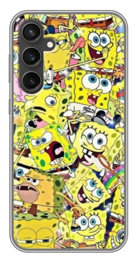Чехол с принтом "Эмоции Спанч-Боба" для Samsung Galaxy S23 FE