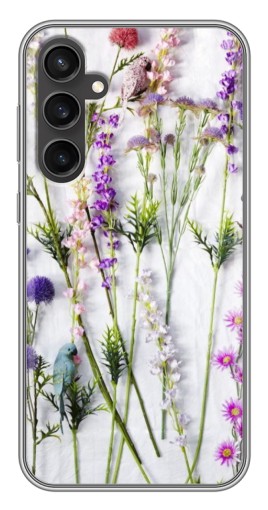 Силиконовый чехол с изображением "Фон полевых цветов" для Samsung Galaxy S23 FE