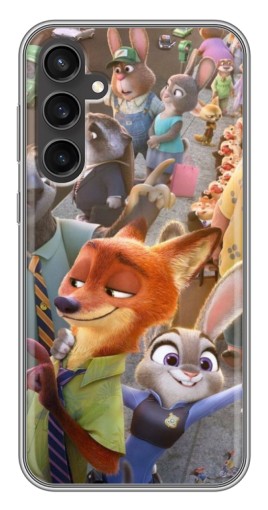 Чехол с печатью "Герои Зверополис" для Samsung Galaxy S23 FE