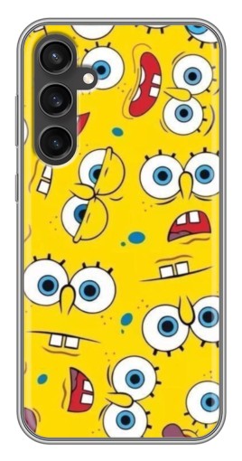 Чехол с картинкой "Глаза Спанч-Боба" для Samsung Galaxy S23 FE