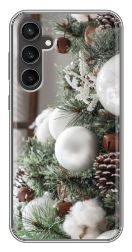 Чехол с картинкой "Игрушки на елке" для Samsung Galaxy S23 FE