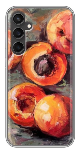 Силиконовый чехол с изображением "Картина персики" для Samsung Galaxy S23 FE