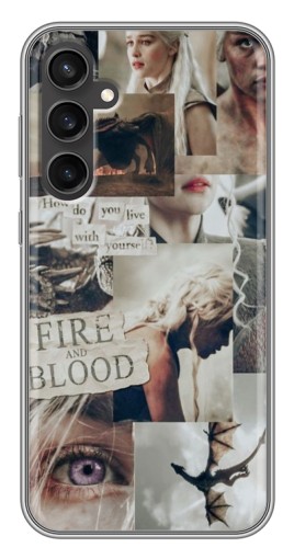 Силиконовый чехол с изображением "Коллаж Дейнерис" для Samsung Galaxy S23 FE