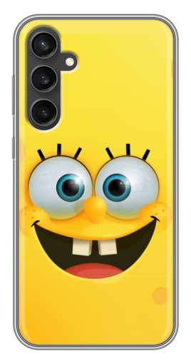 Силиконовый чехол с изображением "Квадратный Губка Боб" для Samsung Galaxy S23 FE
