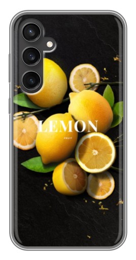 Чехол с картинкой "Лимон на черном" для Samsung Galaxy S23 FE